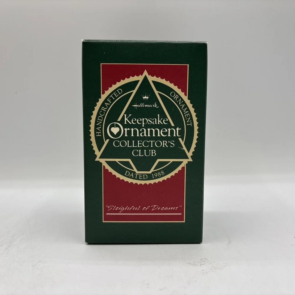 Hallmark Keepsake Ornament Collector's Club 1988 Sleighful Of Dreams Vintage EUC